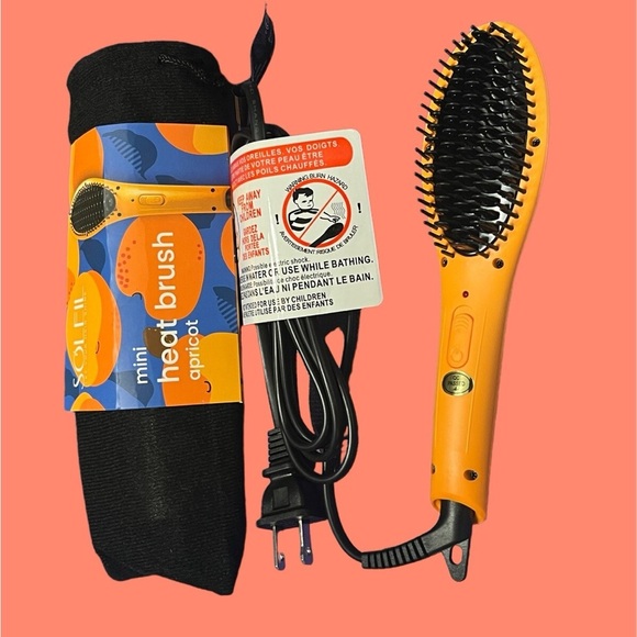 Soleil Mini Heat Brush in Apricot - Picture 5 of 7